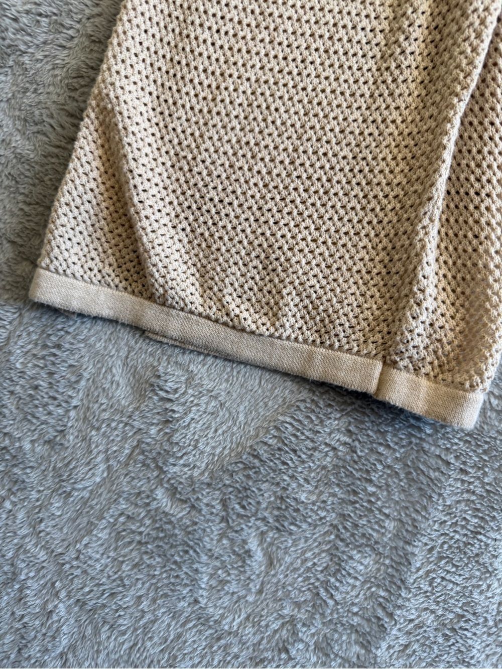 PACT Relaxed  Beachy Wide-Leg Knit Pants in Beige L - Picture 4 of 5